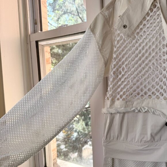 NWT Free People Movement Under The Sea Mesh Convertible Maxi Parka Jacket White - Picture 11 of 17